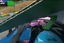 Zware crash voor Gasly laat Alpine in de slotfase van VT2 zonder achtervleugel achter