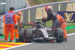 Stilgevallen Hulkenberg zorgt voor vertraging in kwalificatie GP België