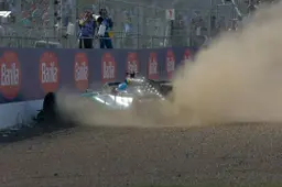 Russell escapes major drama after kissing wall in British GP qualifying