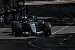 Russell creates huge Baku gap as Hamilton faces stewards after dangerous close call