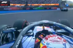 Verstappen and Lawson make contact that leads to Mexico red flag