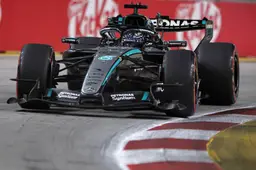 Russell vreest groot nadeel naast Verstappen bij start sprintrace in Singapore