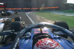 Verstappen loopt zichtbare schade op aan zijn Red Bull na bizarre botsing