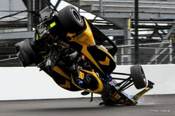 Herta unhurt after crash flipped car during Indy 500 Carb Day