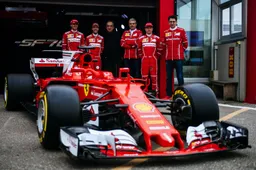 Vettel and Raikkonen shakedown the Ferrari SF70H 