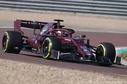 First photos of 2019 F1 Alfa Romeo out on track
