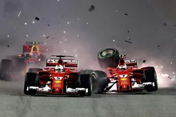 Big blow for Ferrari as they crash with Verstappen