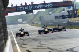 Red Bull burn rubber at Zandvoort