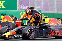 Ricciardo and Verstappen collide in Baku