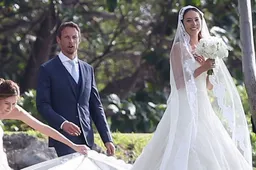 Button starts new year with wedding