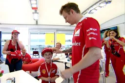 Young bawling fan meets his hero