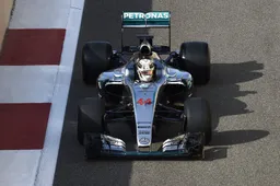 Hamilton testing 2017 Pirelli tyres at Yas Marina
