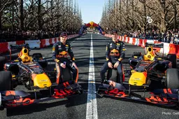 Verstappen and Gasly burn rubber in Tokyo Red Bull showrun