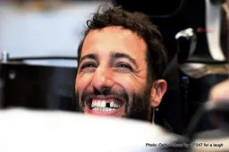 Ricciardo, biggest grin in Formula 1 back on the grid