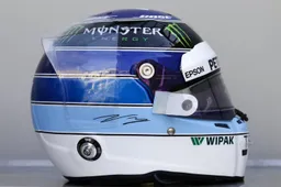 Bottas using Hakkinen tribute helmet for Monaco