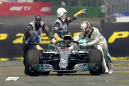 Hamilton out of qualifying early with hydraulics problem