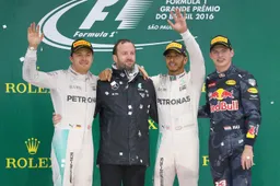 Brazilian Grand Prix: Podium celebration