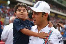 Massa enjoys having young son at his side