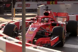Video: Vettel prangs his race Ferrari at F1 Milan Festival