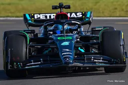 Russell first to shakedown Mercedes W14 at Silverstone