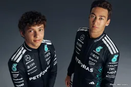 Russell and Antonelli step out in new Mercedes F1 teamwear