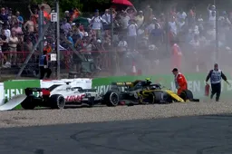 Grosjean out of control and in the wars again