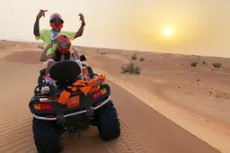 Lewis and Nicki flout laws in Dubai desert quad ride