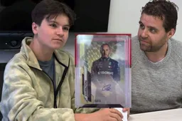Hamilton makes a kid $900,000 richer with a signature