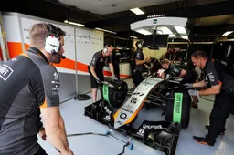 Force India B-car only half finished