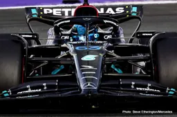 Mighty Russell saves face for Mercedes, Hamilton struggles