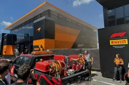 McLaren F1 employees treated after garage fire