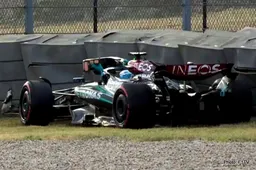 Mercedes: Russell from P6 to pitlane start after Qualy crash