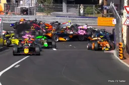 Monaco Formula 2 start mayhem, seven DNFs. Only egos injured!