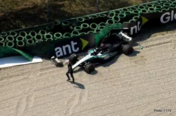 Antonelli fails first F1 exam, crashes Russell's car in Monza FP1