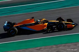 McLaren's MCL36 runs for the first time in Barcelona