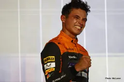 McLaren celebrating Norris' 100th F1 race in Austin