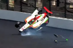 Video: O'Ward survives big shunt during Indy 500 practice