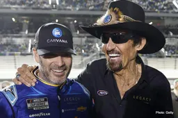 King Richard Petty in pain as Jimmie Johnson invades