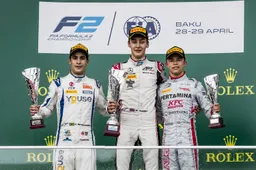 F2 Baku Race 2: Russell storms through to victory