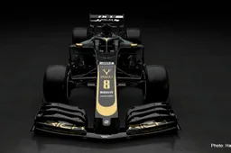Haas reveal 2019 black & gold livery on 2018 car