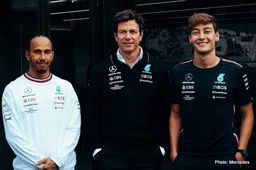 Russell: Seeing drivers names pop up on Toto's phone quite funny