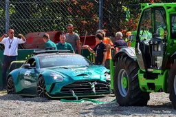 Formula 1 safety car crash during testing at Monza