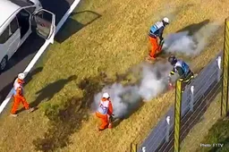 F1 to continue with titanium skid blocks despite causing grass fires