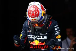 Verstappen celebrates a double win at Imola on Sunday