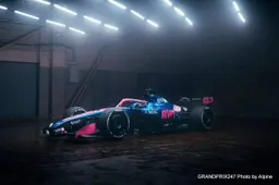 Alpine reveal the A526, their Mercedes-powered 2026 Formula 1 car on a cruise ship