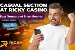 Casual Section at Ricky Casino: Fast Games and Short Rounds