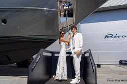 Charles Leclerc and wife Alexandra take delivery of $14-million new luxury Riva superyacht