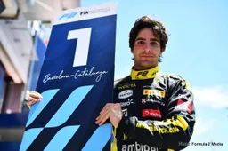 Formula 2 report: Rafael Camara wins strategy lottery for first F2 victory in Barcelona