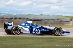 The Williams FW25 Formula 1 car returns to racing as Heritage programme joins BOSS GP