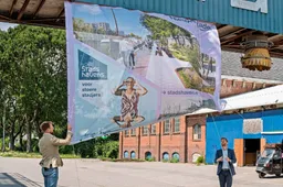 Persfoto Stadshavens van start met bouw kade